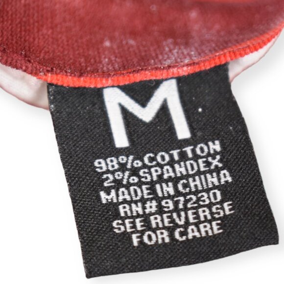 Almost Famous Pants M Womens Camoflauge Print Y2K 90s Cotton Blend Red Straight - Picture 8 of 10